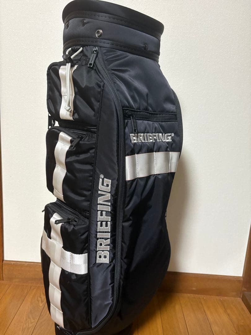 BRIEFING CR-6 キャディバッグ ブラック/シルバー【限定色】おまけ付