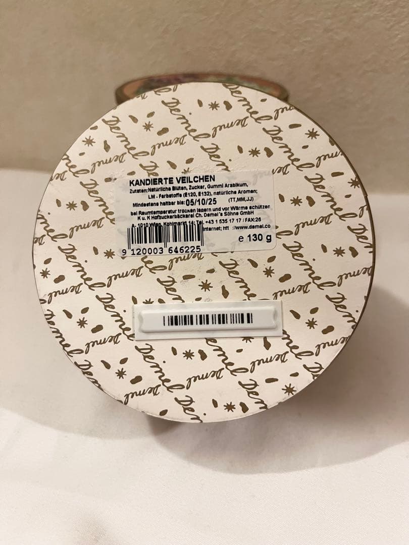 【日本未発売 130g】Demel スミレの砂糖漬け 新品