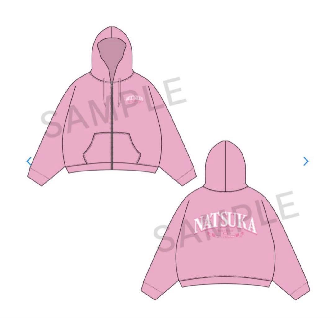 栗田なつか SWEET STEADY OSHI API パーカー