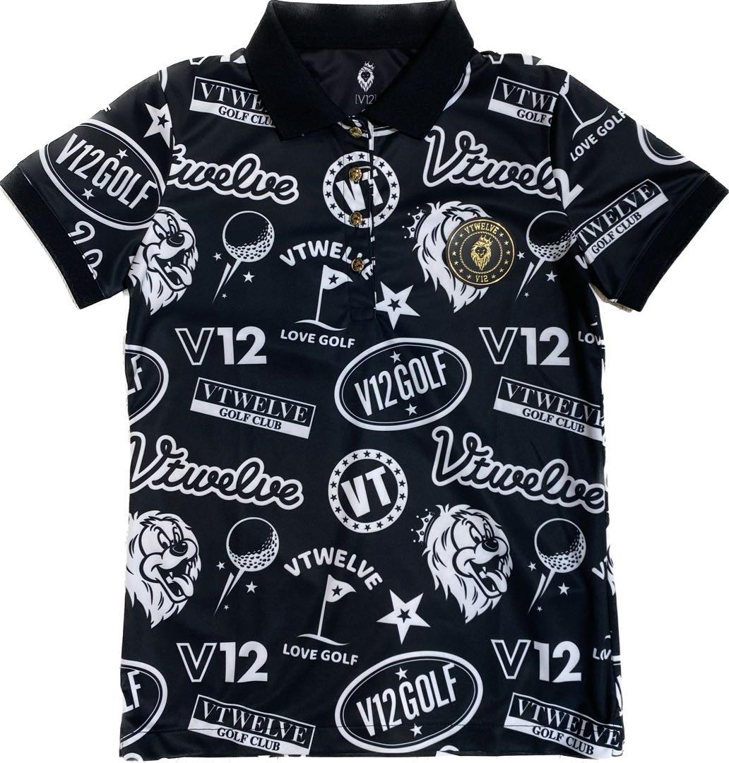 【新品】V12 レディース　ポロシャツ　黒　Sサイズ