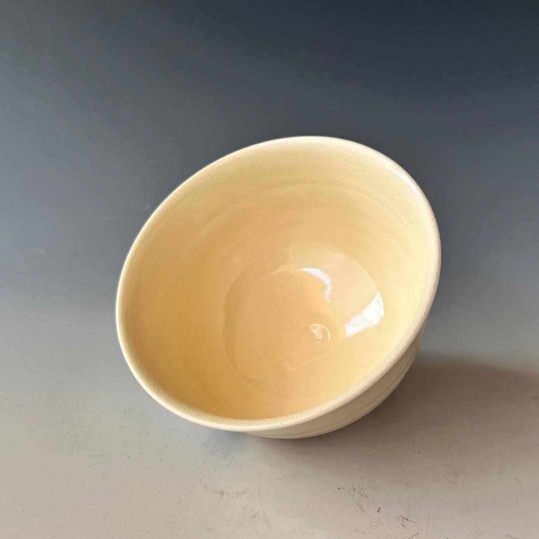 茶道具　色絵　八幡宗豊　自画　紫陽花絵　茶碗　真葛香斎　共箱　梅雨青水　京焼　夏