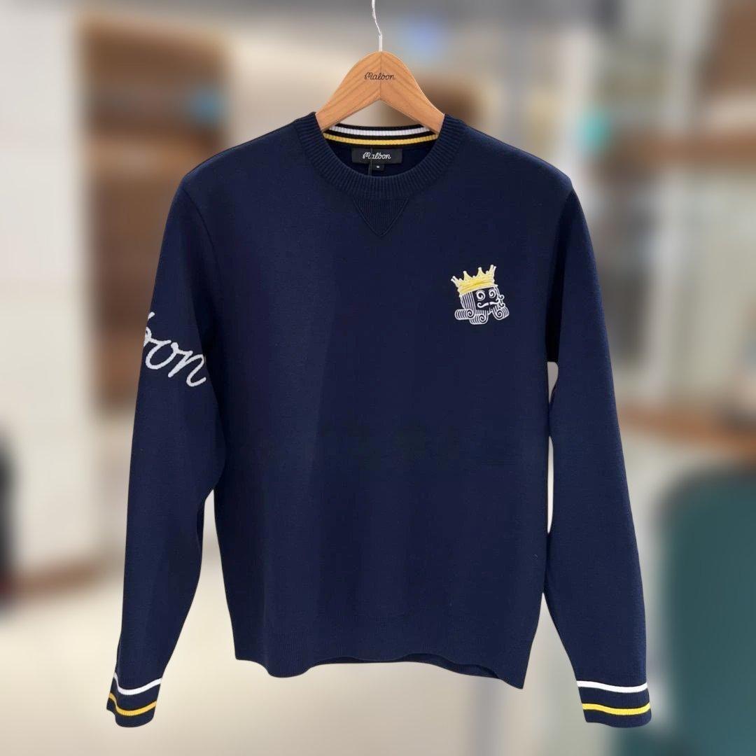 Malbon Golf 2025秋冬 ゴルフ用 メンズ ニット 長袖