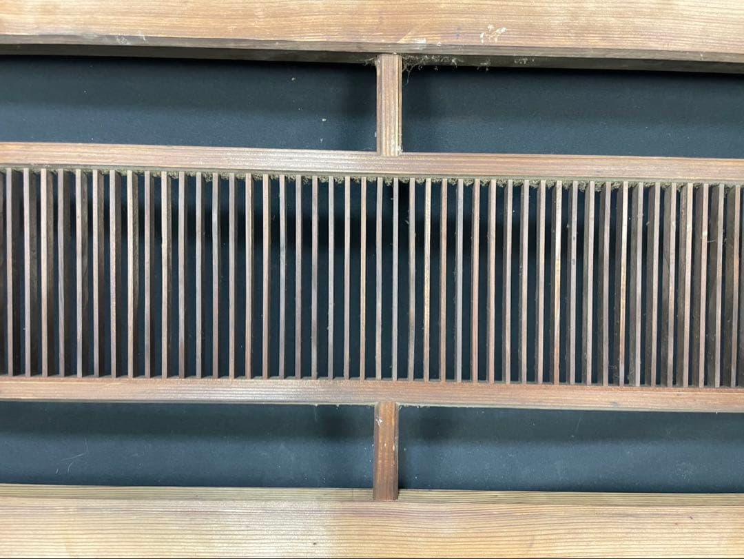 古民家 組子細工 木製欄間 横×縦×厚み 約172.5×37×3cm建具 DIY