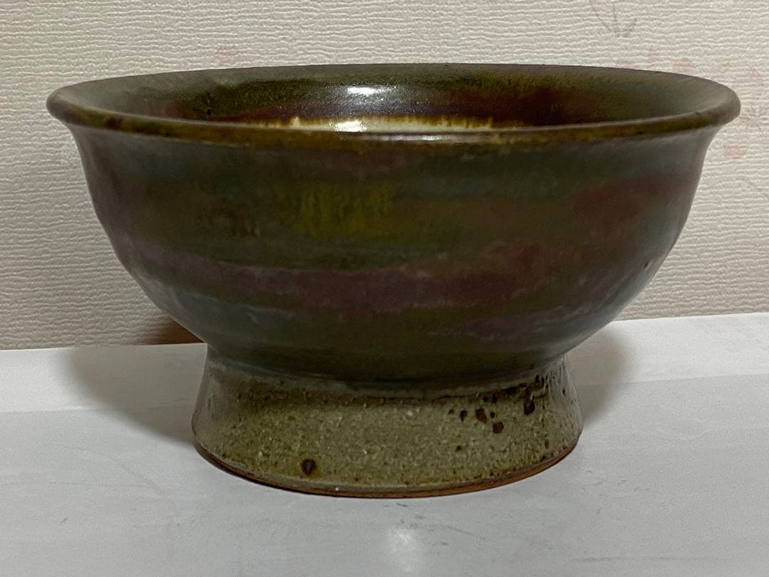 ♦民藝 ぐい呑み 益子焼 濱田庄司 柿釉 酒器 昭和時代初期 古美術 骨董品