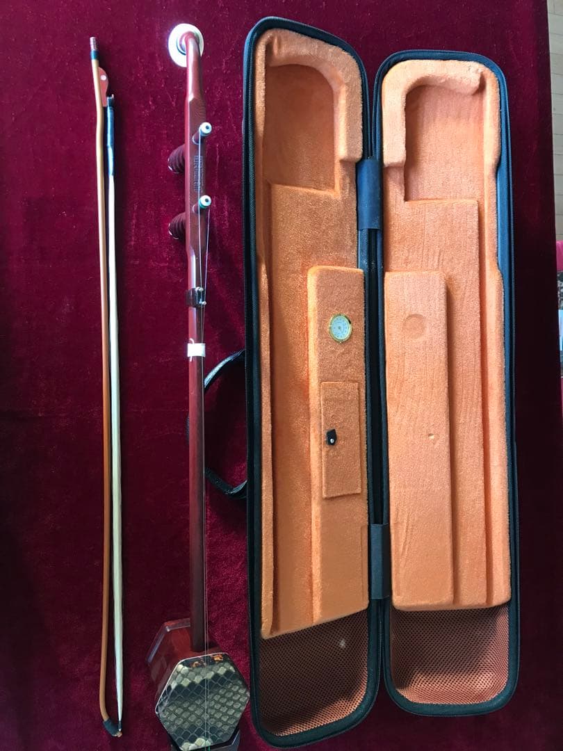 特価・二胡★最上級紫檀★錦蛇皮★古月琴坊・万其興製作★十年保証★100％評価