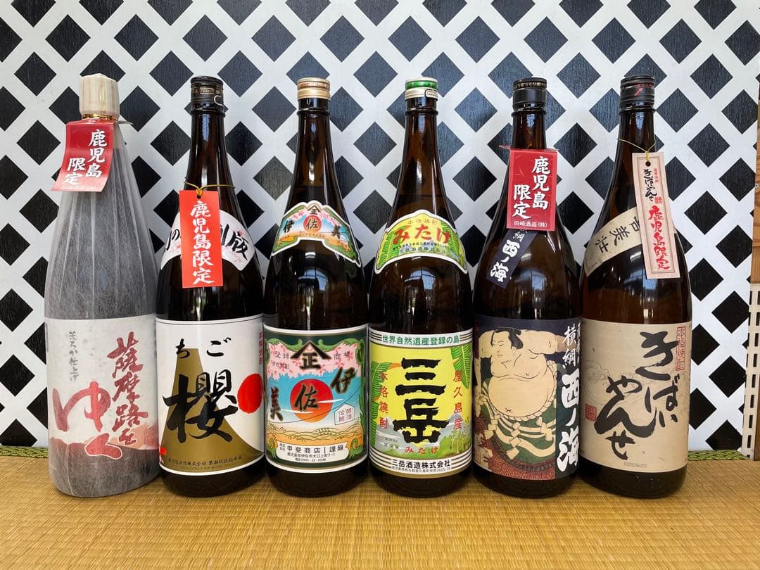 鹿児島限定セット 薩摩時をゆく ちご櫻 伊佐美 三岳 西ノ海 きばいやんせ６本組