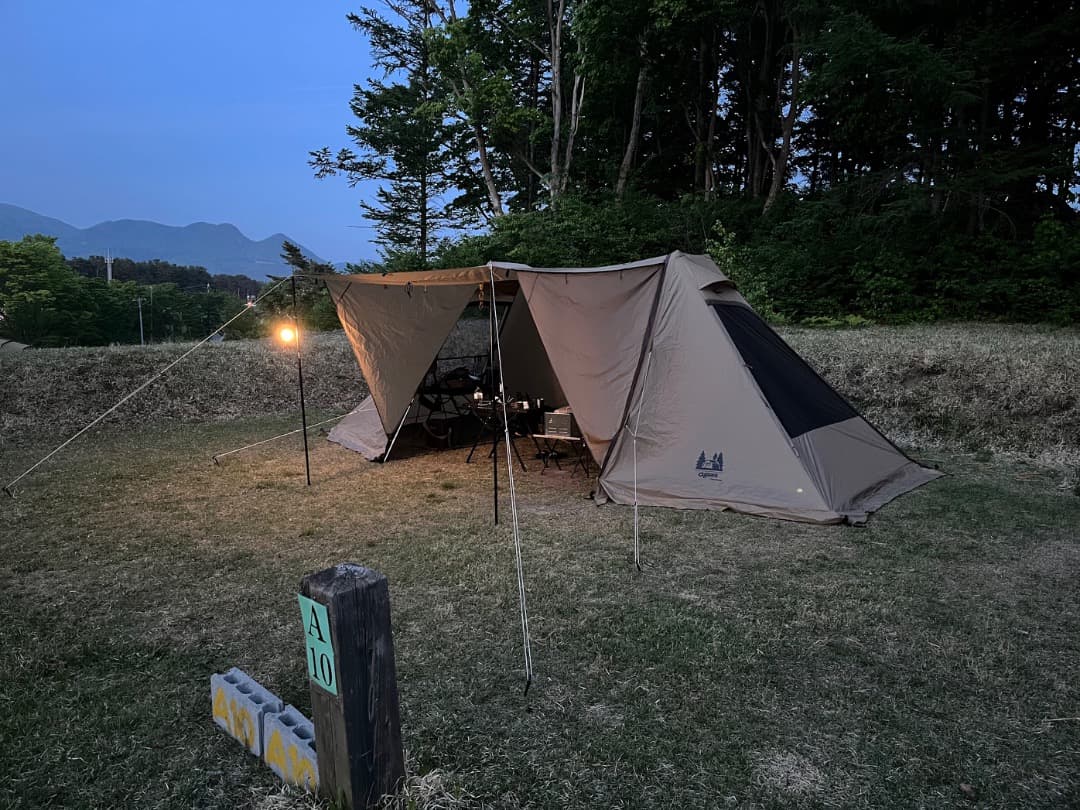 オガワ　ツインクレスタ　ハーフインナー＋二又ポール×２本