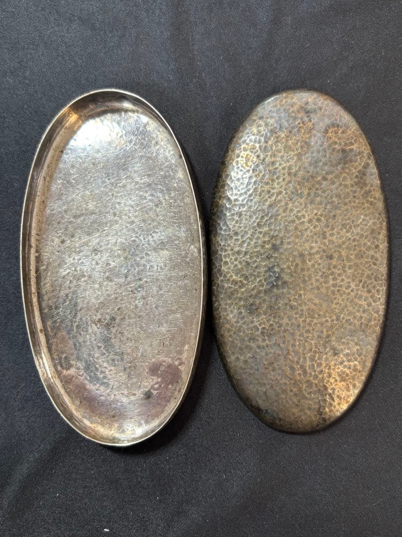 【純銀製】ボンボニエール61.4g！純銀刻印有り！ピルケースや物入れ、鋳つぶし