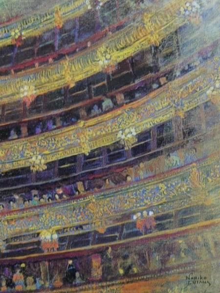 二名ノリコ、夜明けへのオペラ、希少な画集より、新品高級額・額装付