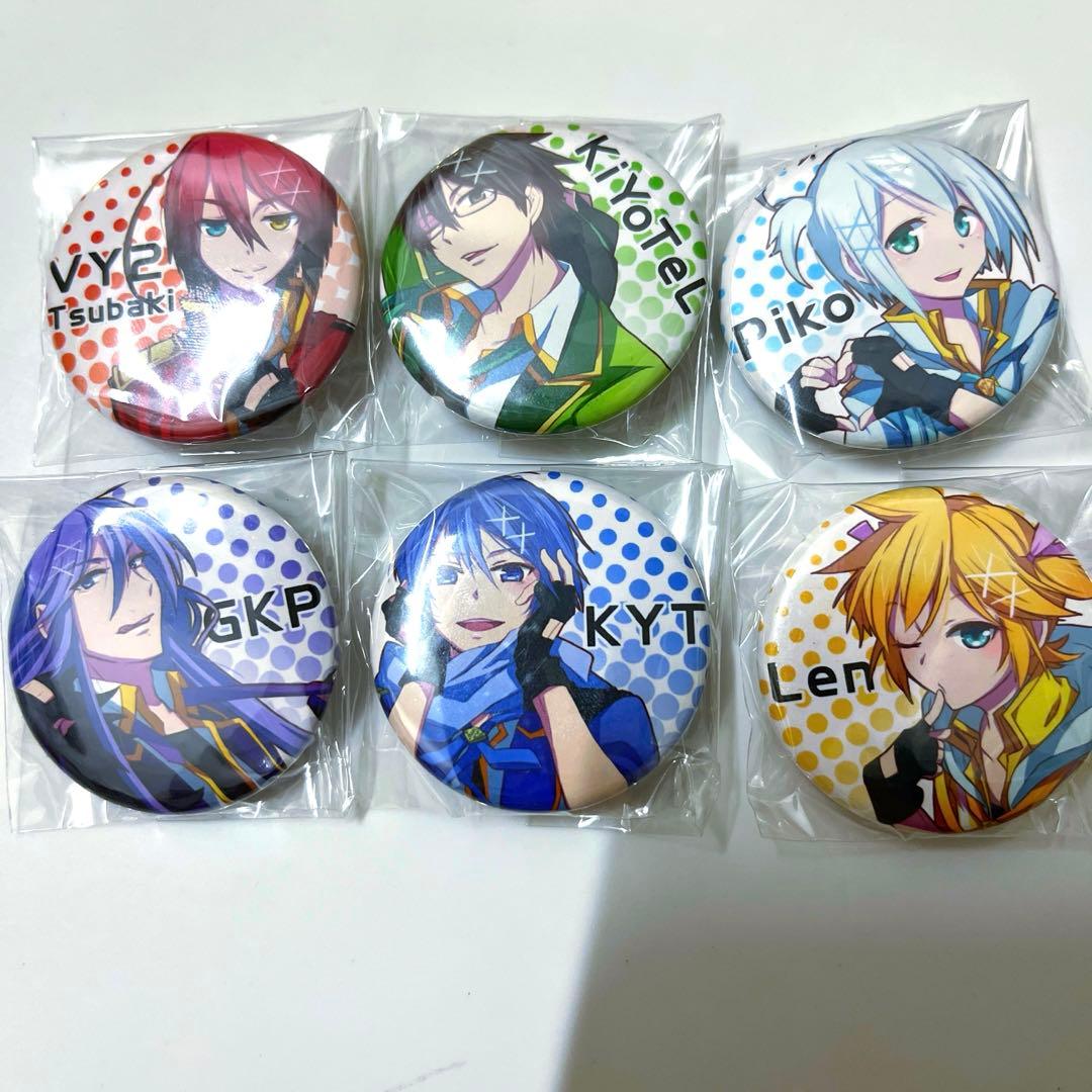 神威がくぽ KAITO 鏡音レン 歌手音ピコ 氷山キヨテル VY2 缶バッジ