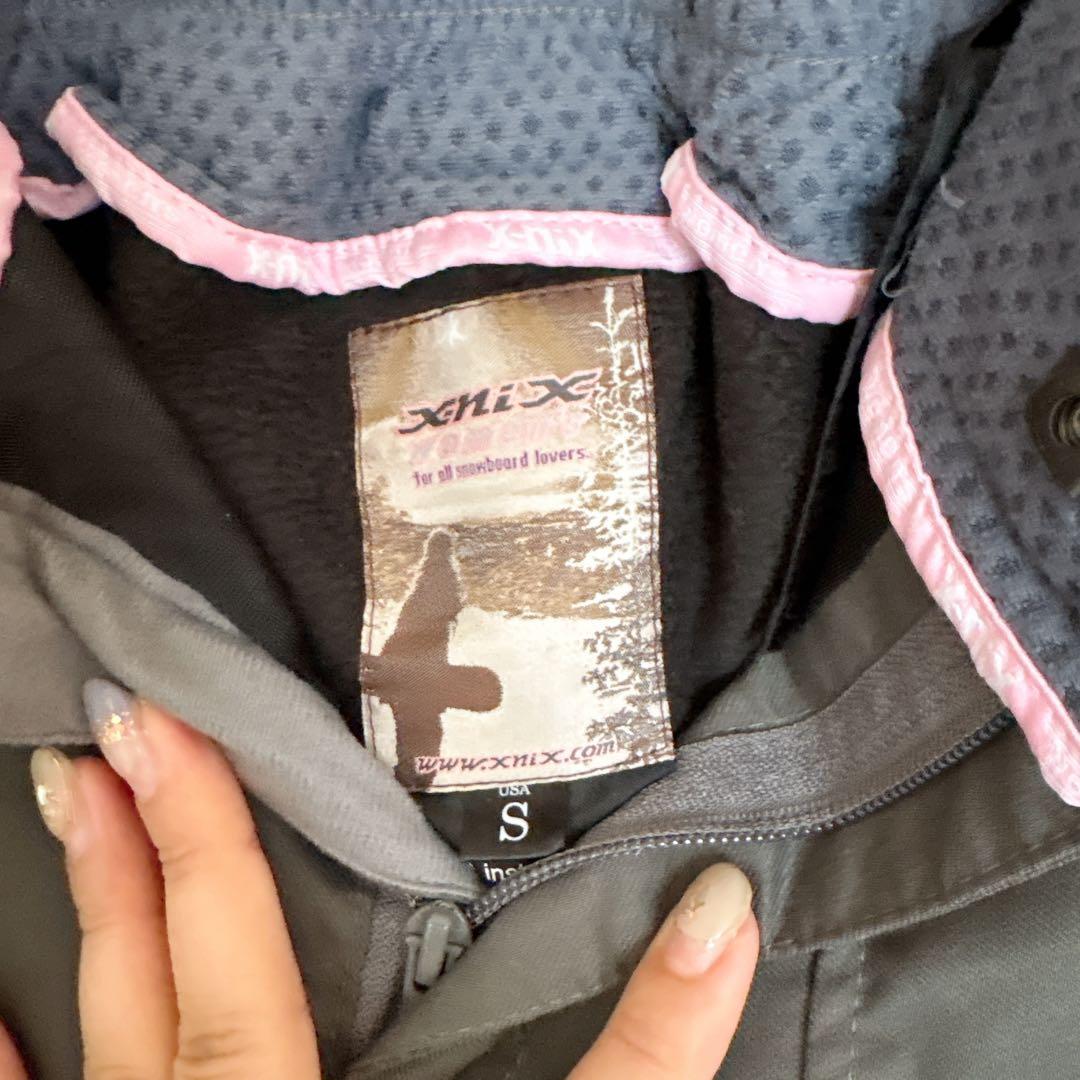 x-nix スノー ウェア 上下 セットアップ ベビーピンク ブラウン S