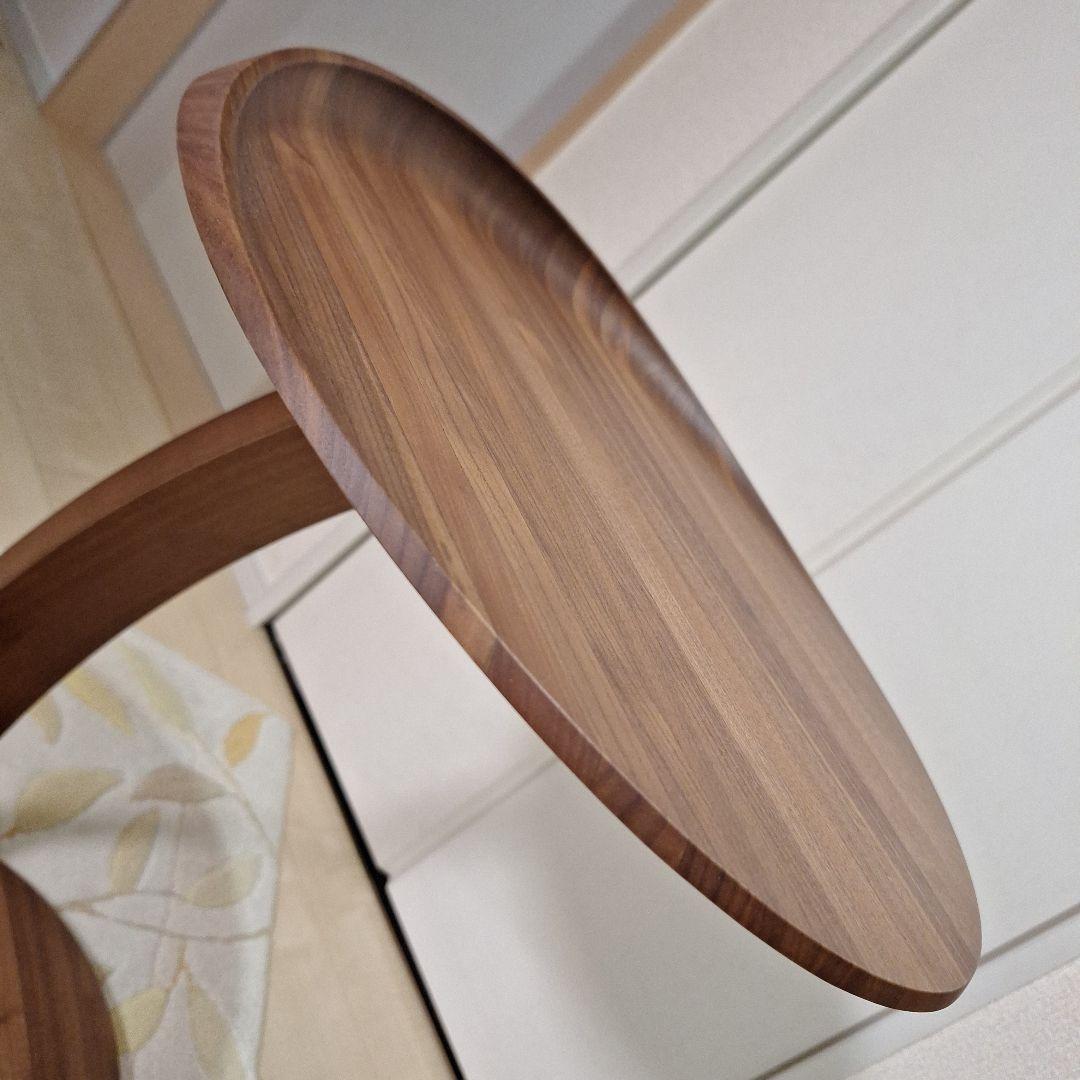 カリモク正規品 サイドテーブル TUO107 天然木ウォールナット材ナチュラル色