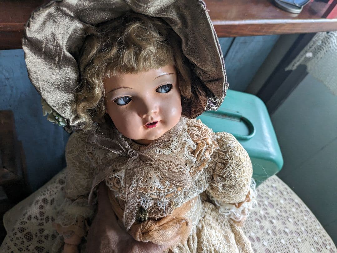 難ありレアカマー＆ラインハルトK&R ビスクドールプラスチックドールアンティーク