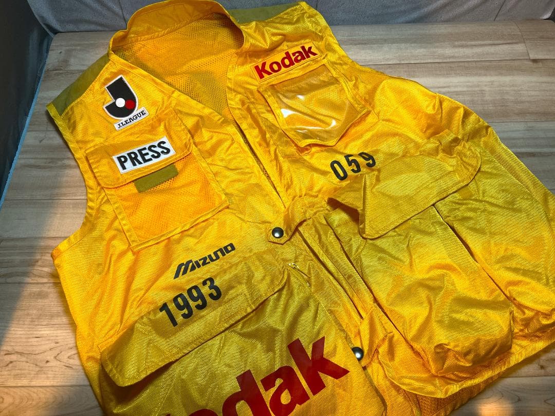 希少・珍品 Jリーグ プレス用ビブス 1993年 /Kodak・Mizuno