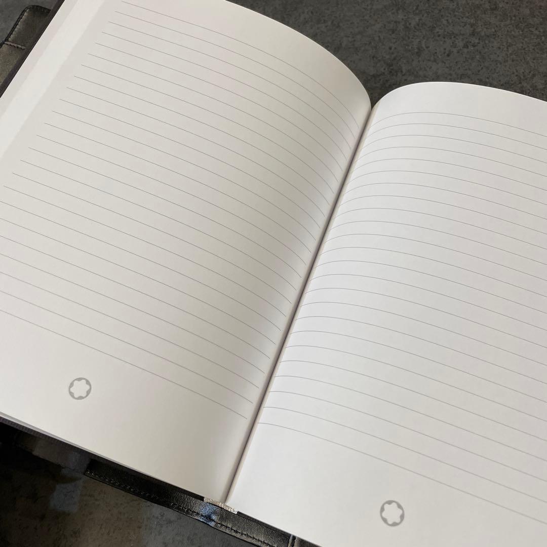 【新品未使用】Montblanc モンブランノートブックレザーブラック
