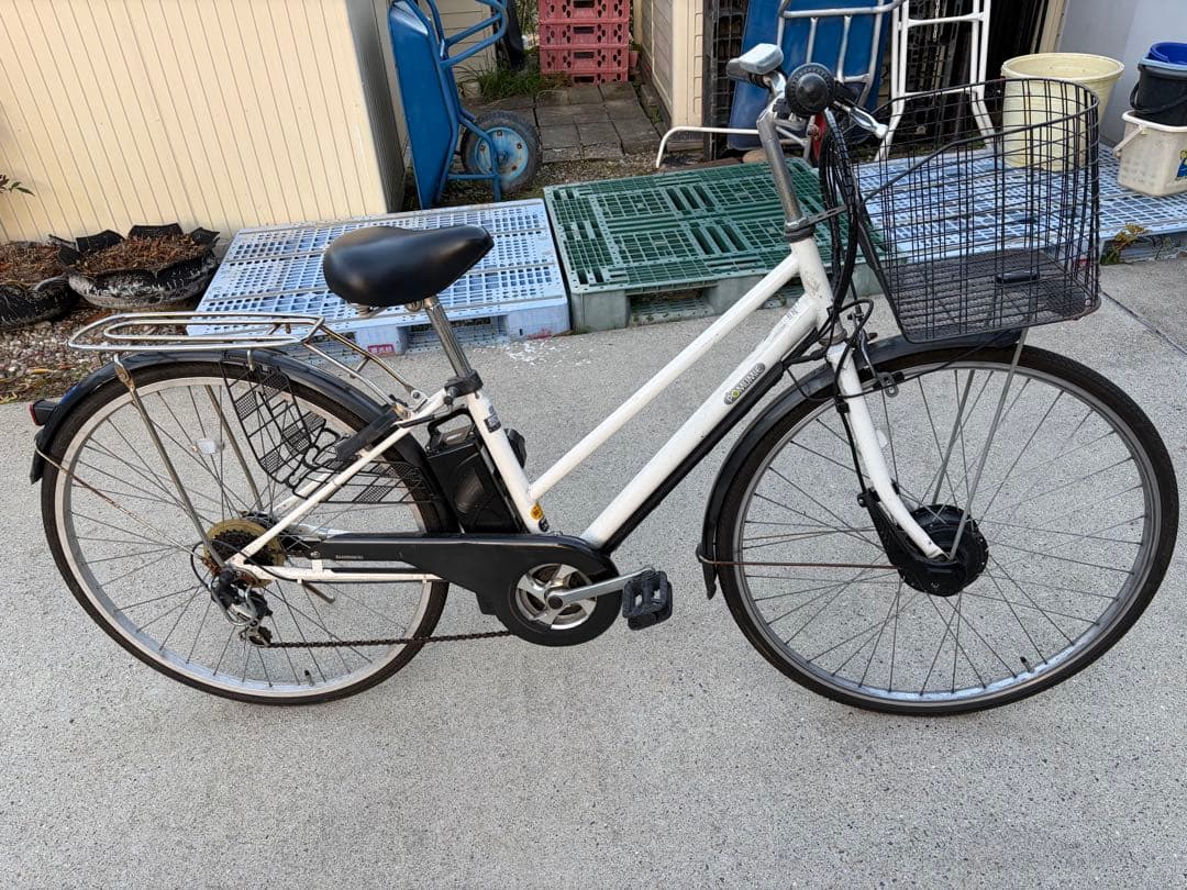 電動アシスト自転車 シティタイプ ホワイト