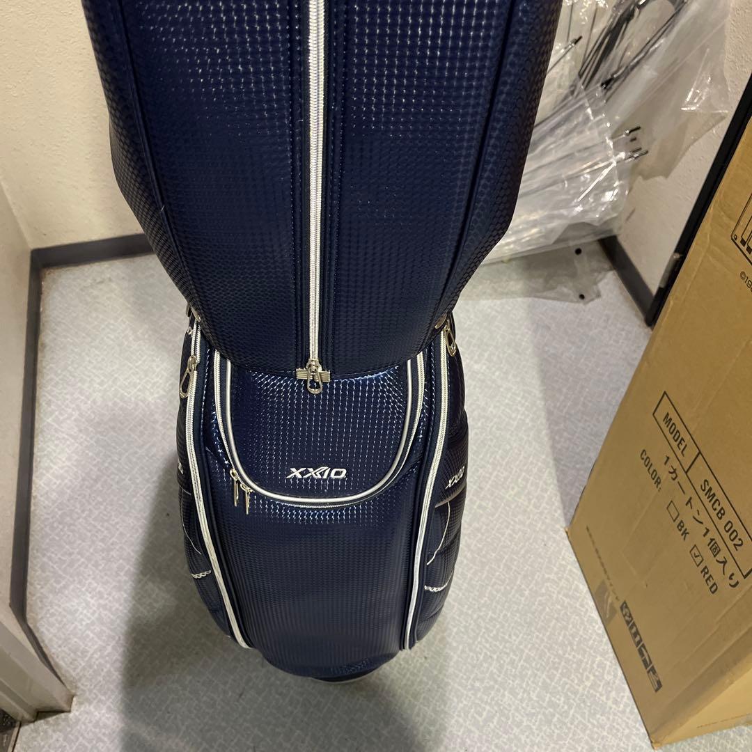 XXIO ゴルフクラブバッグ ネイビー チェック柄