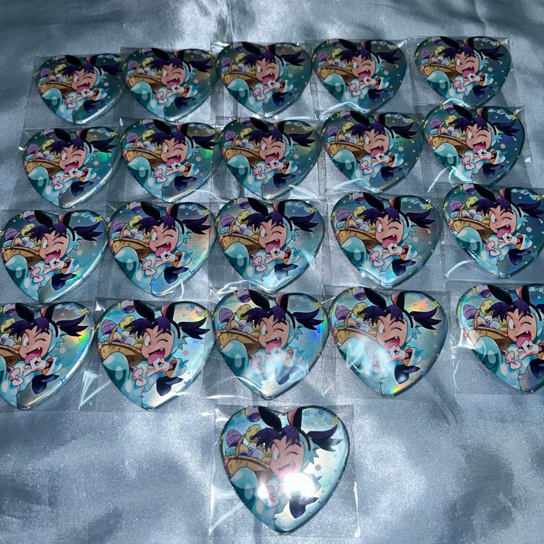 忍たま乱太郎 きり丸 摂津のきり丸 ナンジャタウン ハート缶バッジ