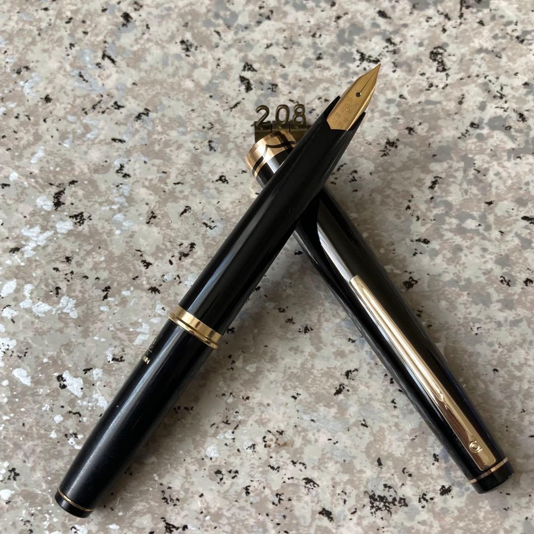 #208 オーバーホール済み 万年筆 PLATINUM プラチナ 18k