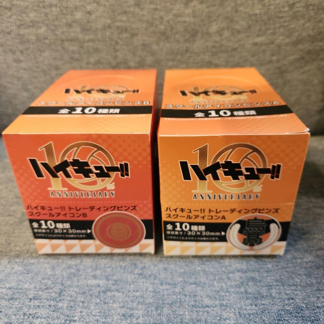ハイキュー!! 10周年記念 スクールアイコンピンズセット A/B