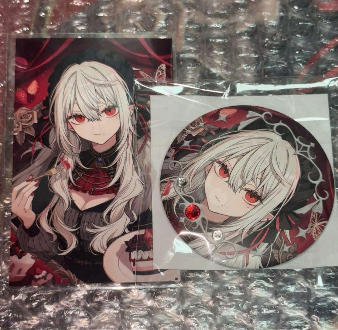にじさんじ 葛葉 サーニャ チェキ風カード 缶バッジ 4