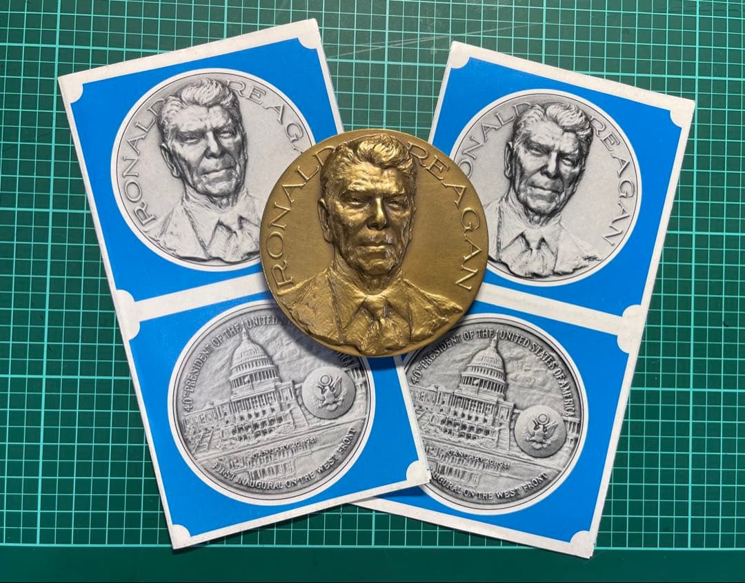 Ronald Reagan ロナルド レーガン1981年大統領就任ブロンズメダル