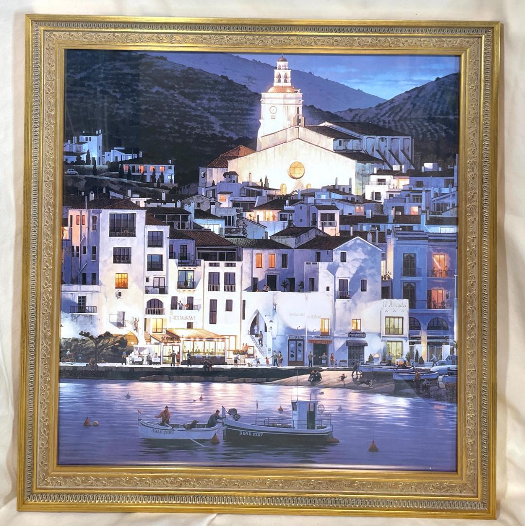 【新品特価】笹倉鉄平 『カダケス』　大型ポスター高級イタリア額付　アクリルガラス