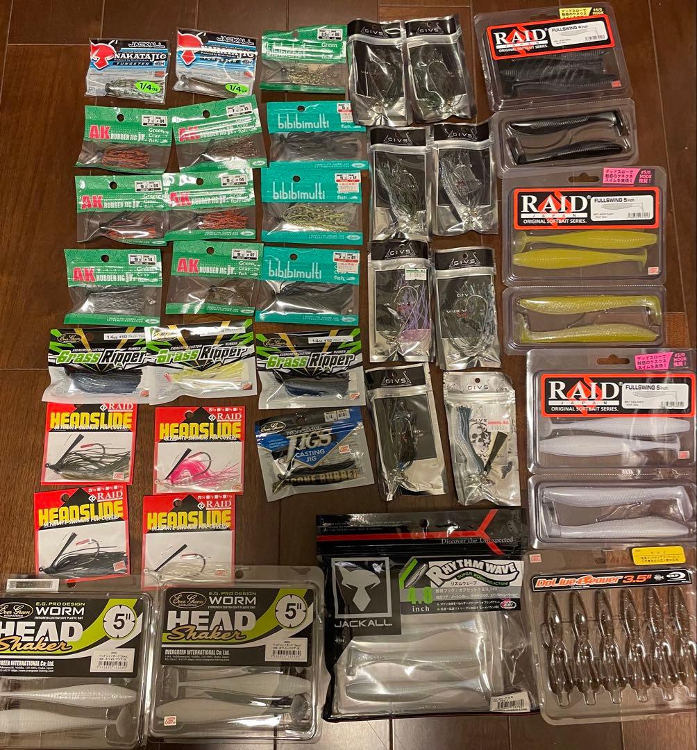 バスフィッシング用 / ラバージグ・スイムジグ 28セット & ワーム 7セット