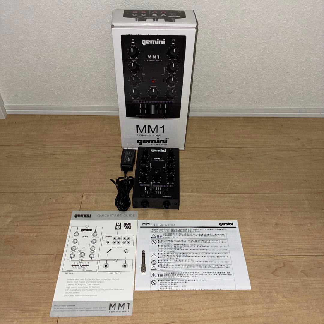 【美品】GEMINI DJ ミキサー ポータブル 2ch MM1