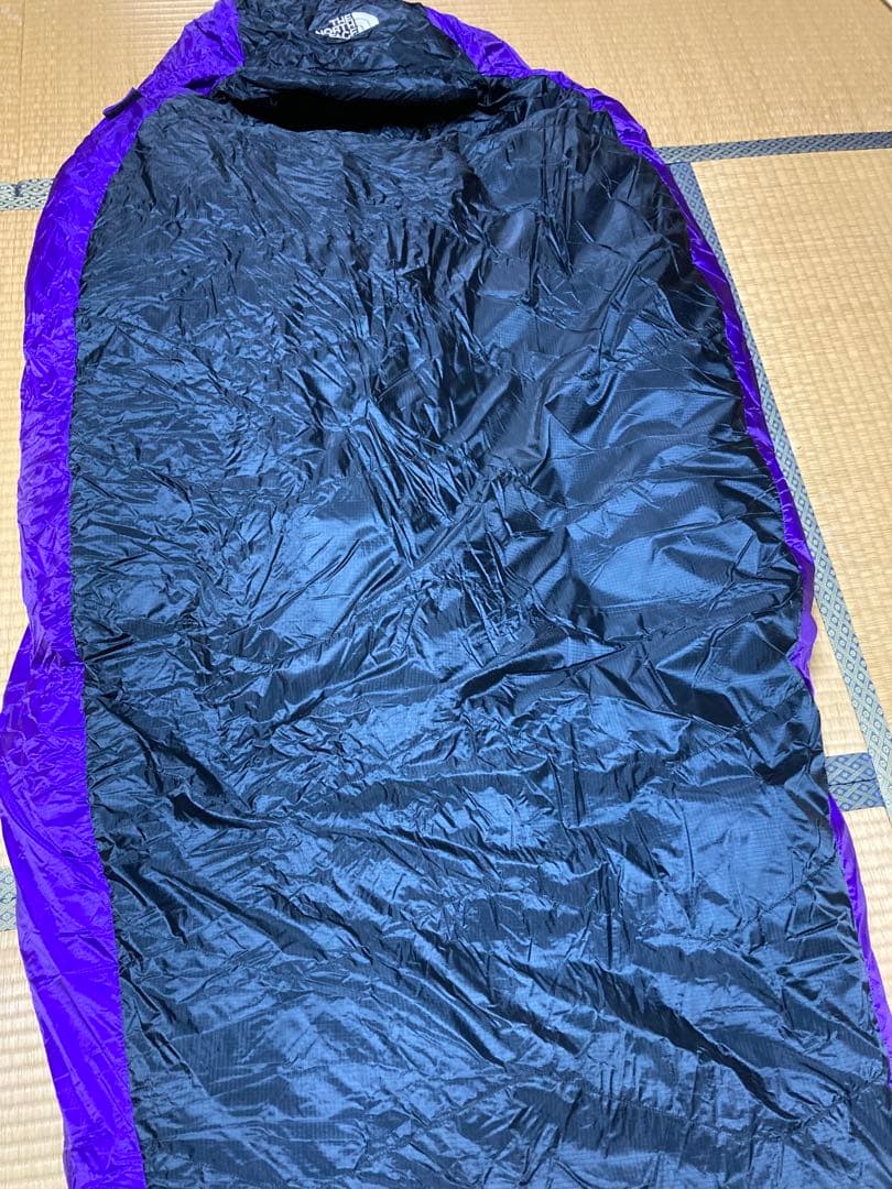 THE NORTH FACE 寝袋 黒/紫　極寒地可能　スリーピングバッグ
