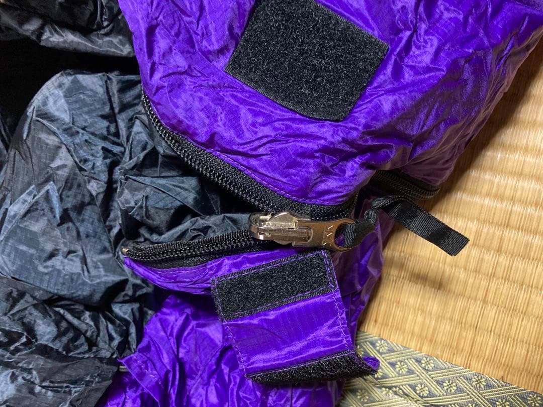 THE NORTH FACE 寝袋 黒/紫　極寒地可能　スリーピングバッグ