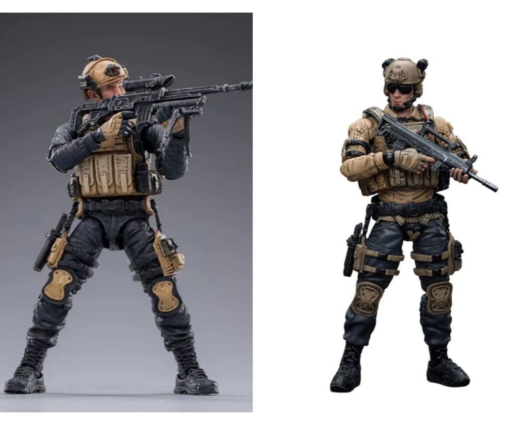 セット JOYTOY 1/18 フィギュア 戦略支援部隊と 特殊部隊スナイパー