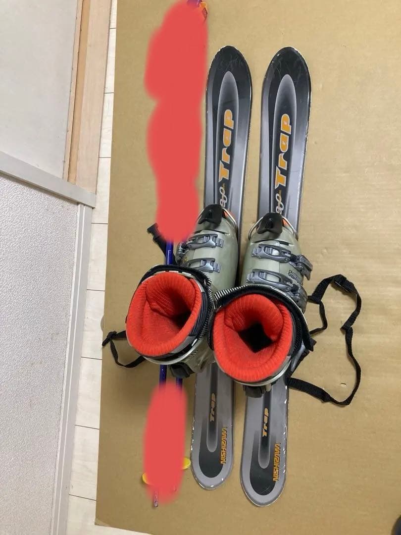 ニシザワ TRAP ショートスキー90cm ブーツ24cm