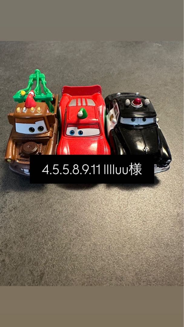 ミニカーセット キャラクター付き 3台