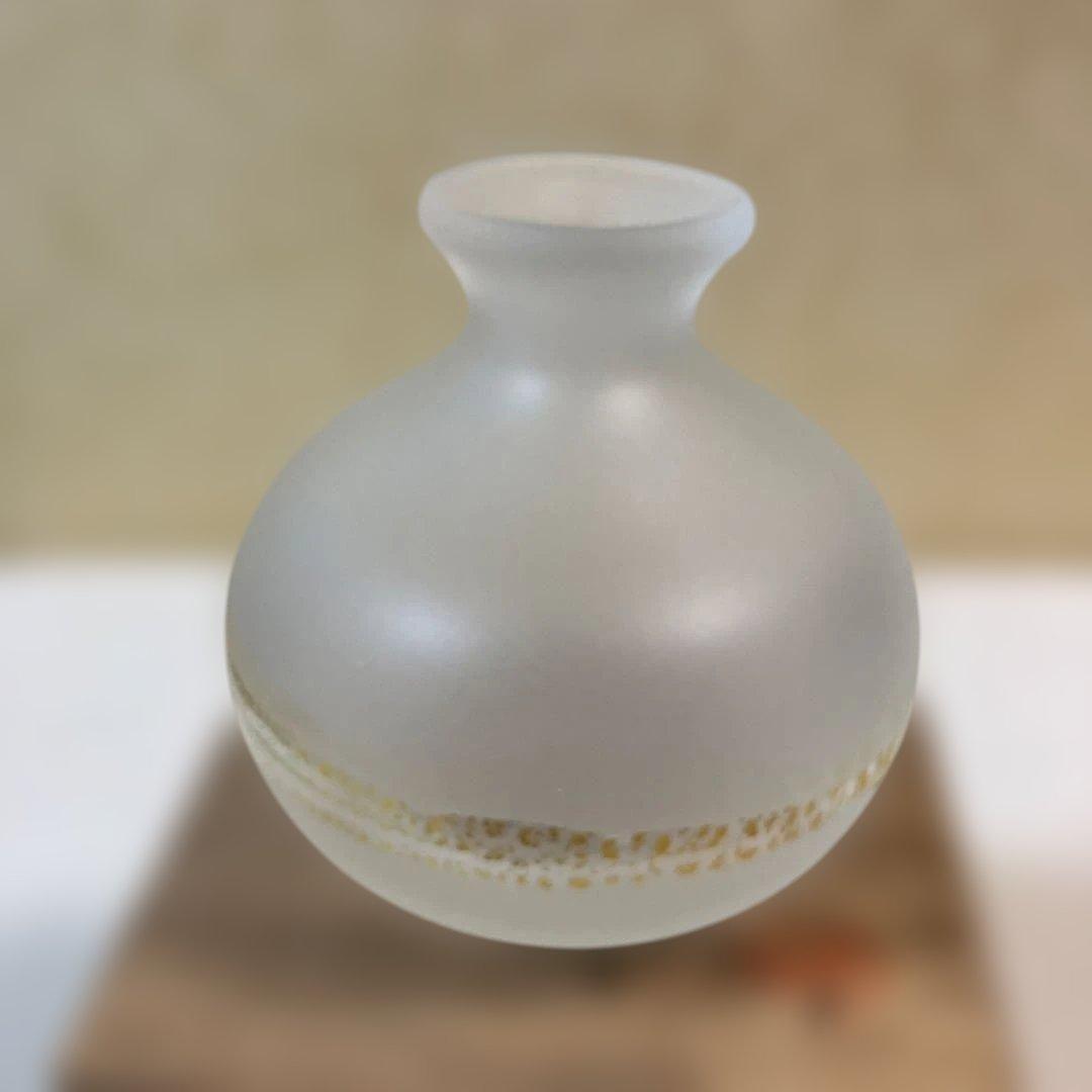 藤田喬平 手吹金彩徳利 共箱