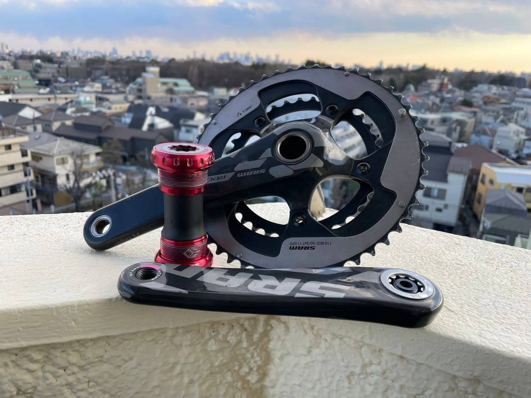 パーツ SRAM RED22 167.5mm 50-34T GXP ceramic BB