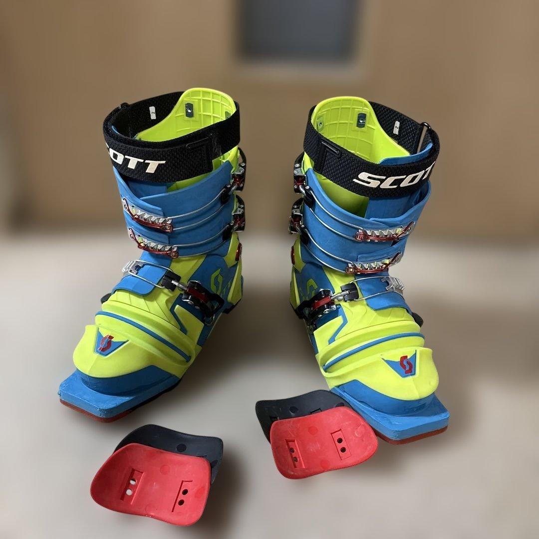 SCOTT スキー ブーツ 青/黄 テレマークブーツ
