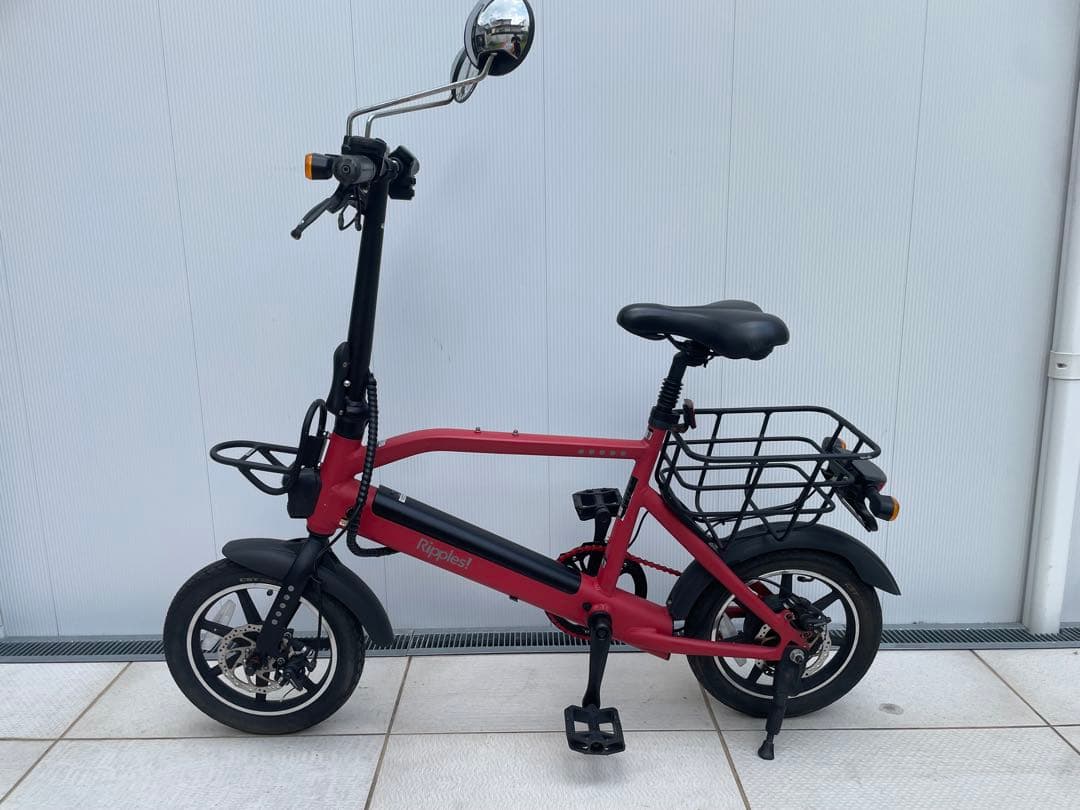 Ripples! 電動自転車 電動ハイブリッド アシスト 自転車 レッド 赤