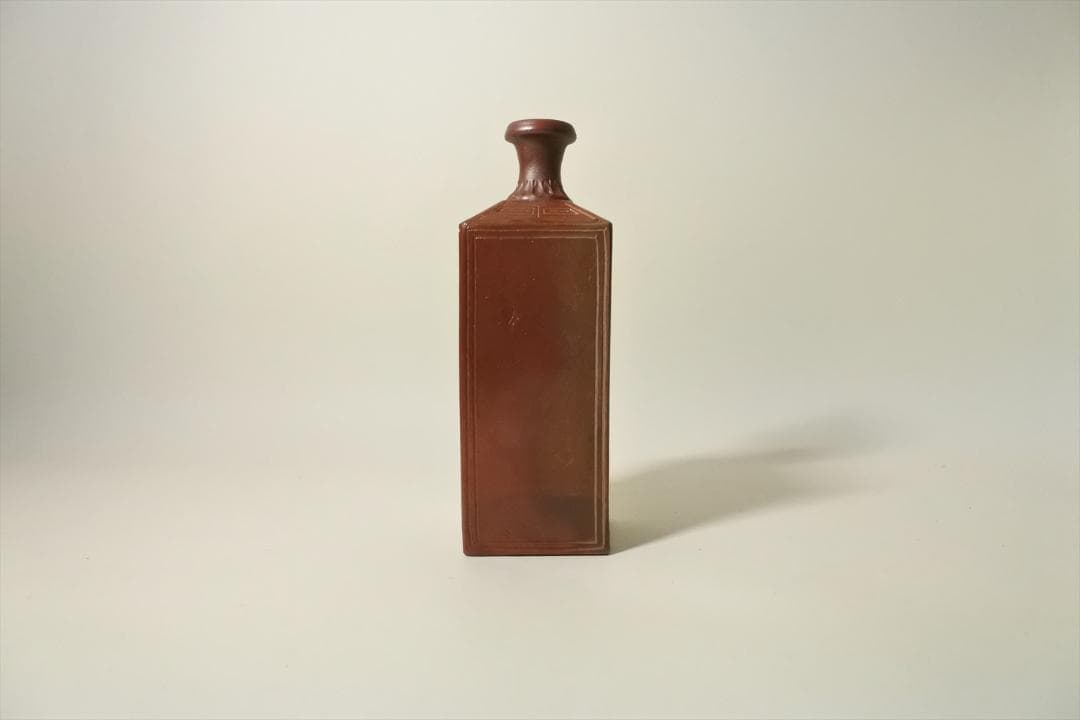 明治時代　備前　角徳利　酒器　骨董品　アンティーク　e