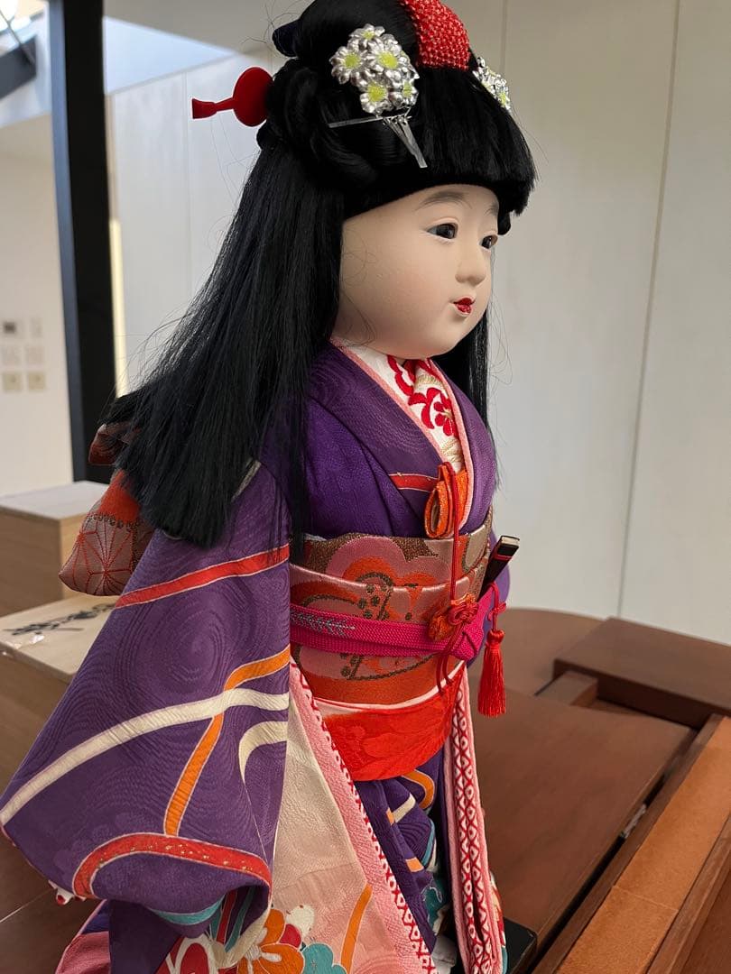 岩崎緋布氏の市松人形 約45cm