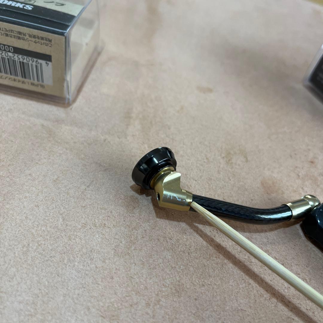 SLP WORKS カーボンライトハンドル ゴールド 45mm おまけノブ