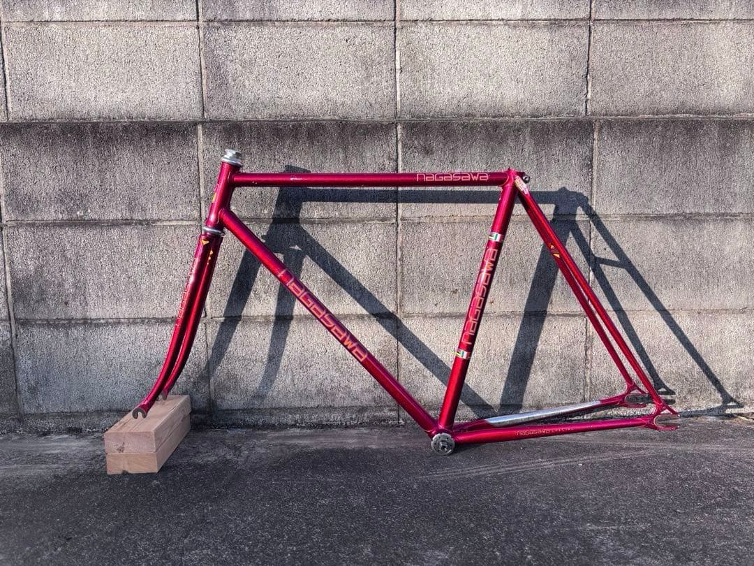 NAGASAWA ピストバイク フレーム NJS 中野レッド C-C530