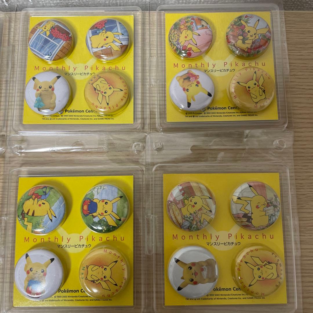 Monthly Pikachu ピンズ 12個セット　ポケモンセンター　2003