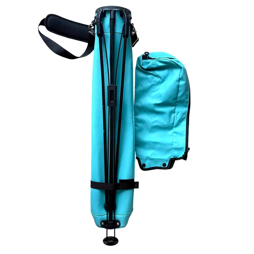希少 美品 沖縄限定 #FR2GOLF×V12 ターコイズ サブバッグ カバー付