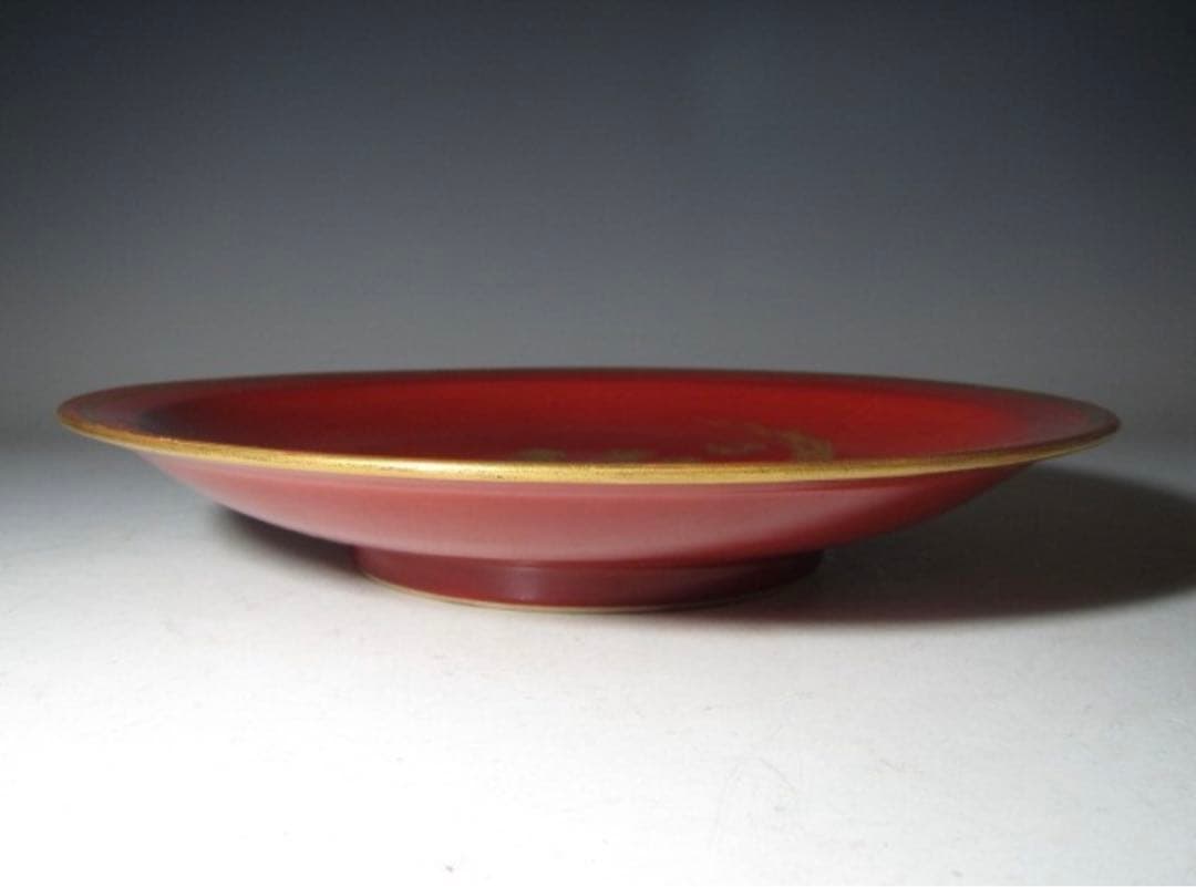 真葛香斎 皿 即中斎筆 珠の絵 久田流十二代 尋牛斎花押！7794