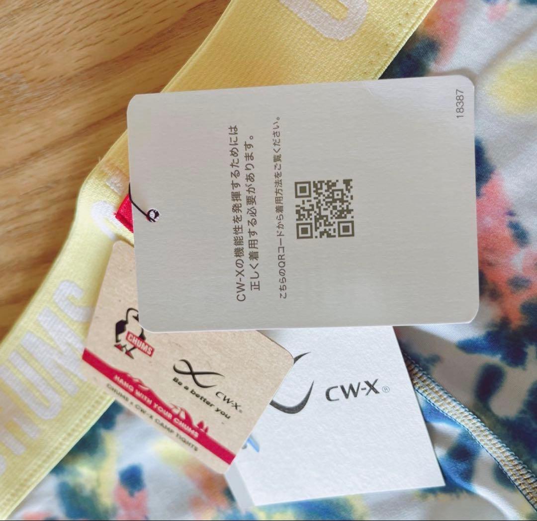 ワコール cw-x レギンス パンツ チャムスコラボ イエロー ブルー L 新品