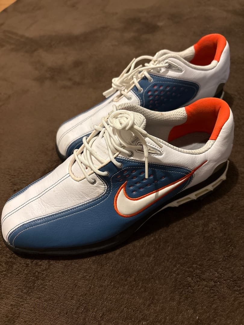 Nike スパイクシューズ ホワイト/ブルー/オレンジ