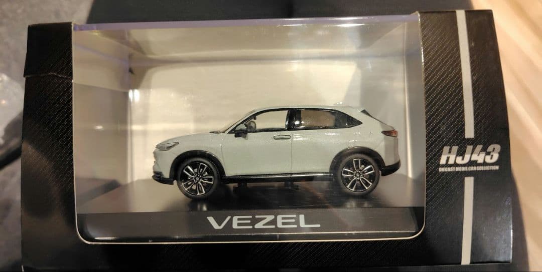 VEZEL ミニカー HJ43 プレミアムサンライトホワイトパール