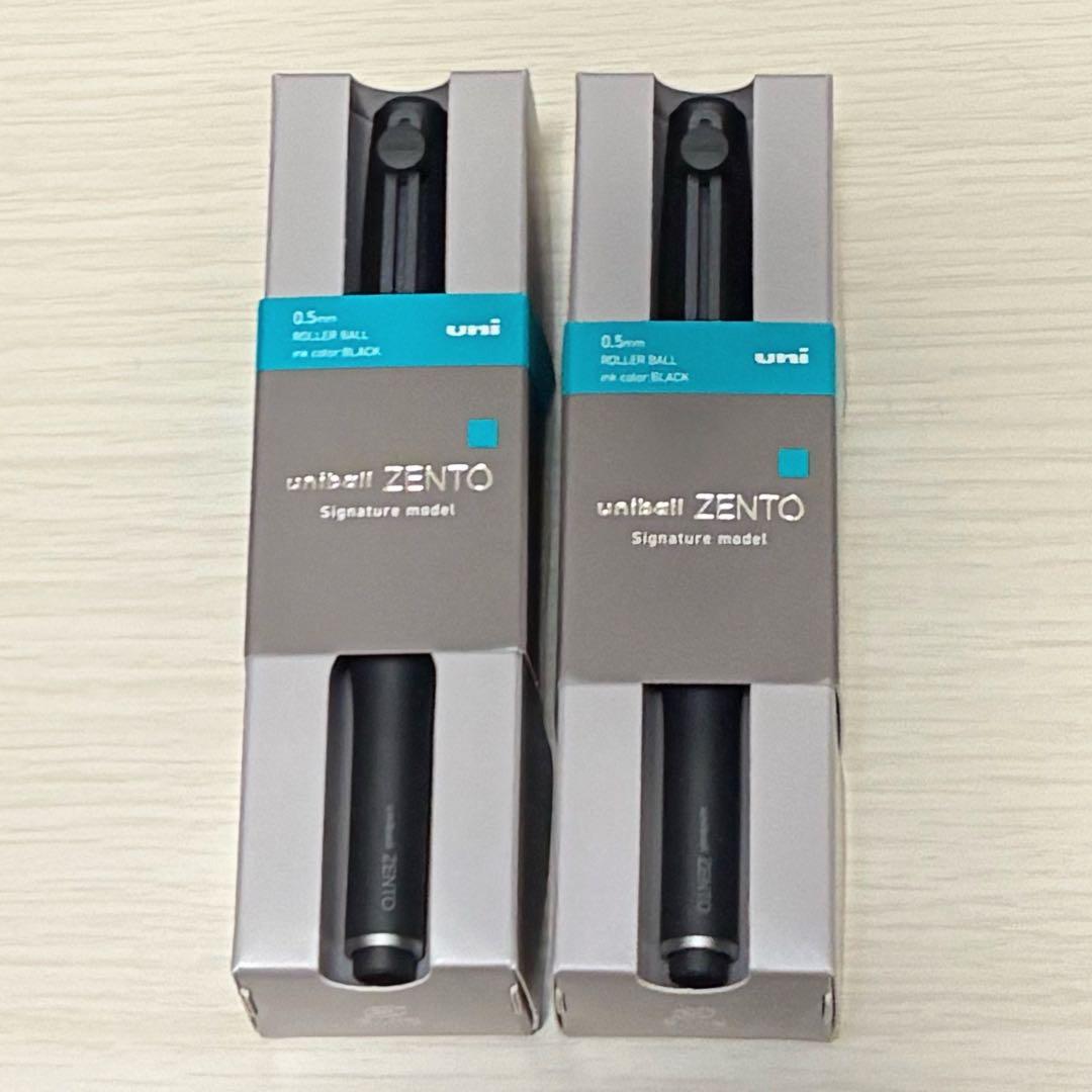 ユニボール ゼント　シグニチャーモデル 0.5mm メタリックブラック　新品2点