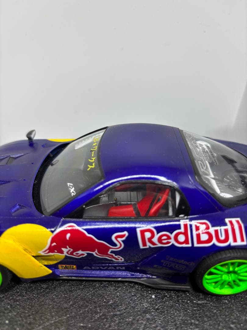 プラモデル完成品　アオシマ RX-7 RE雨宮　FD3S 改　1/24 D1GP